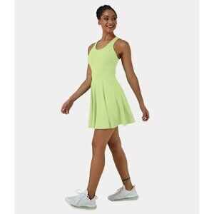 Halara Everyday Backless Activity Dress-New Classic-No Liner Shorts Green S